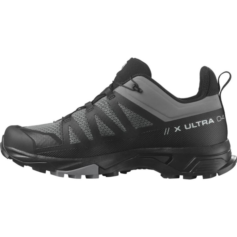 Black / Grey Salomon X Ultra 4 Men's Hiking Shoes | IE KI1365